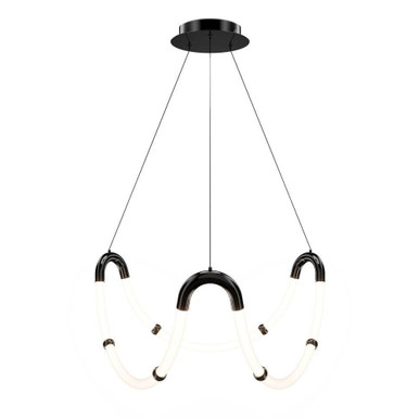 Swathe 11.3W 3 LED Chandelier 13.13 Inch Tall and 25.38 Inch Wide by dweLED - PD411630-BC