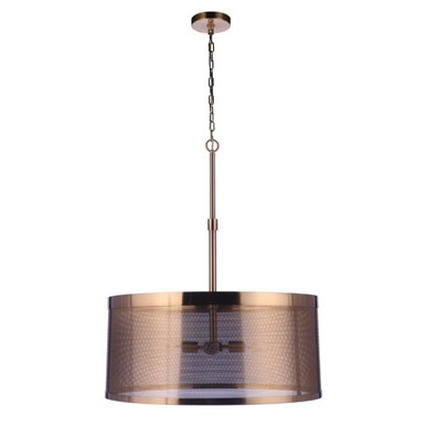 Mesh 4 Light Pendant 34 Inch Tall and 28 Inch Wide by Craftmade - 58994