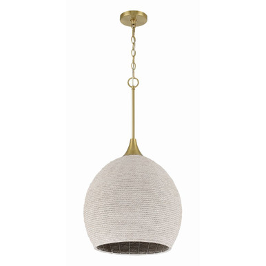 Keira 1 Light Pendant 15 Inch Tall and 16 Inch Wide by Craftmade - 61391