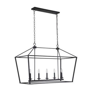 Flynt 5 Light Island 26.75 Inch Tall and 19 Inch Wide by Craftmade - 52975-FB