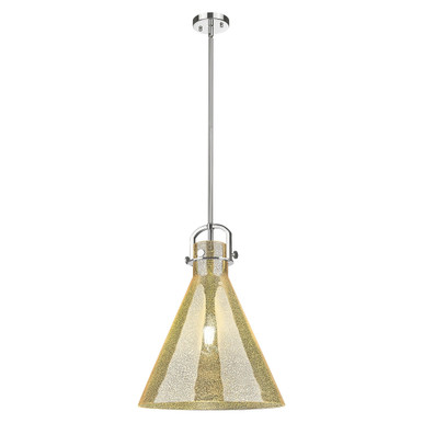 Newton Cone 1 Light Pendant 17.25 Inch Tall and 16 Inch Wide by Innovations - 410-1SL-PN-G411-16ME