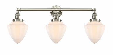 Bullet 3 Light Bath Vanity 15 Inch Tall and 33.75 Inch Wide by Innovations - 205-SN-G661-7