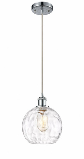 Athens Water Glass 1 Light Cord Hung Mini Pendant 10 X 8 by Innovations - 516-1P-PC-G1215-8