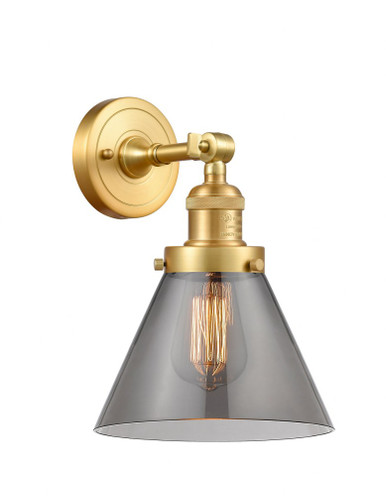 Cone 1 Light Adjustable Wall Sconce 10.5 and 8 Inch Wide by Innovations - 203-SG-G43