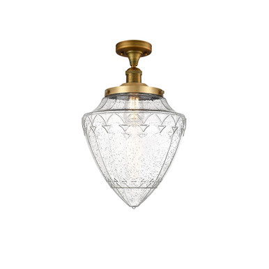 Bullet 1 Light Semi Flush Mount 18 Inch Tall X 12 Inch Wide by Innovations - 517-1CH-G66-12