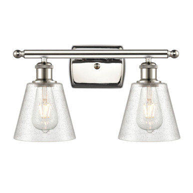 Caton 2 Light Bath Vanity 9.5 Inch Tall and 16 Inch Wide by Innovations - 516-2W-PN-G454