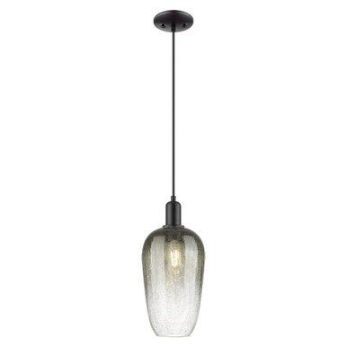 Brookhaven Flute 1 Light Cord Hung Mini Pendant 15.83X7 by Innovations - 716-1P-BK-G484-7SL