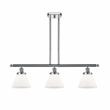 Cone 3 Light Stem Hung Island 11 Inch Tall and 36 Inch Wide by Innovations - 916-3I-PC-G41