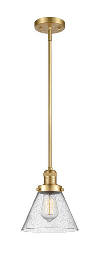 Cone 1 Light Stem Hung Mini Pendant 10 Inch and 8 Inch Wide by Innovations - 201S-SG-G44
