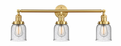 Bell 3 Light Bath Vanity 11 Inch Tall and 30 Inch Wide by Innovations - 205-SG-G54