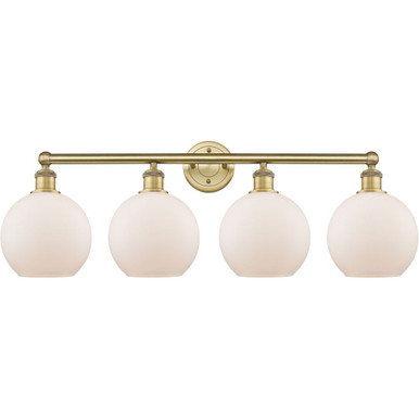 Athens 4 Light Bath Vanity 12.25 Inch Tall and 35 Inch Wide by Innovations - 616-4W-G12-8