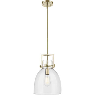 Newton Bell 1 Light Mini Pendant 14.75 Inch and 10 Inch Wide by Innovations - 411-1SM-G412-10