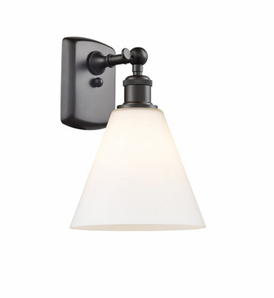 Berkshire Glass 1 Light Wall Sconce 11 Inch and 8 Inch Wide by Innovations - 516-1W-OB-GBC-81