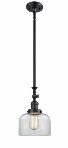 Bell 1 Light Adjustable Mini Pendant 11.63 X 7.75 Inch Wide by Innovations - 206-BK-G72