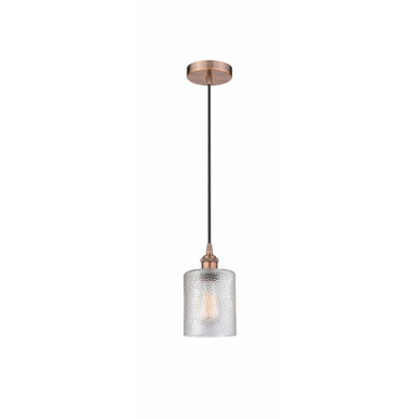 Cobbleskill 1 Light Cord Mini Pendant 9 and 5 Inch Wide by Innovations - 616-1P-AC-G112