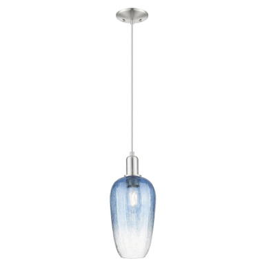 Brookhaven Flute 1 Light Cord Hung Mini Pendant 15.83X7 by Innovations - 716-1P-SN-G484-7SB