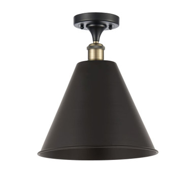 Berkshire Metal 100W 1 LED Semi Flush Mount 14.25 X 12 by Innovations - 516-1C-MBC-12-LED