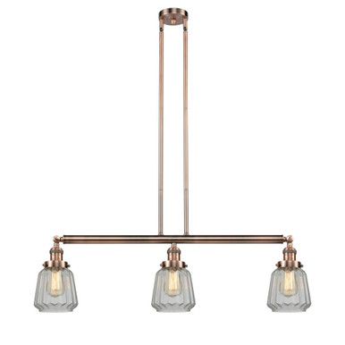 Chatham 100W 3 LED Stem Adjustable Island 10X38.75 Inch Wide by Innovations - 213-AC-G142-LED