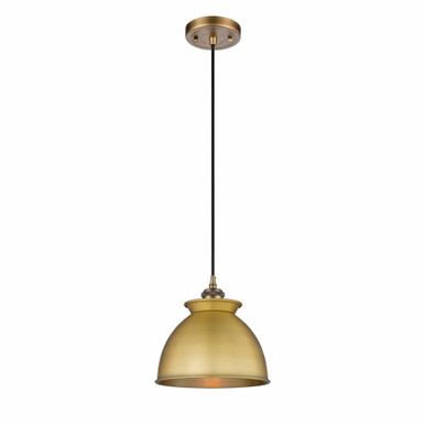 Adirondack 1 Light Farmhouse Cord Hung Small Pendant by Innovations - 516-1P-BB-M14-BB