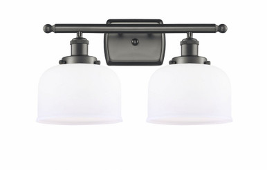 Bell 2 Light Bath Vanity 11 Inch Tall and 18 Inch Wide by Innovations - 916-2W-OB-G71