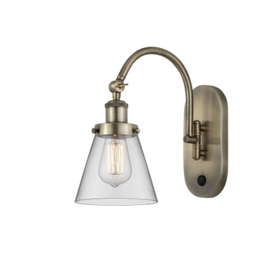 Cone 100W 1 LED Adjustable Swing Arm Wall Sconce 12.5 Inch by Innovations - 918-1W-G6-LED