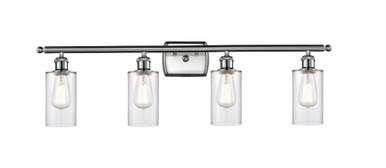 Clymer 4 Light Bath Vanity 9.88 Inch Tall X 33.88 Inch Wide by Innovations - 516-4W-SN-G802