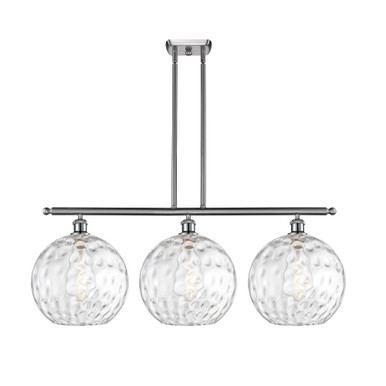Athens Water Glass 3 Light Stem Hung Island 14X 38.5 by Innovations - 516-3I-SN-G1215-12