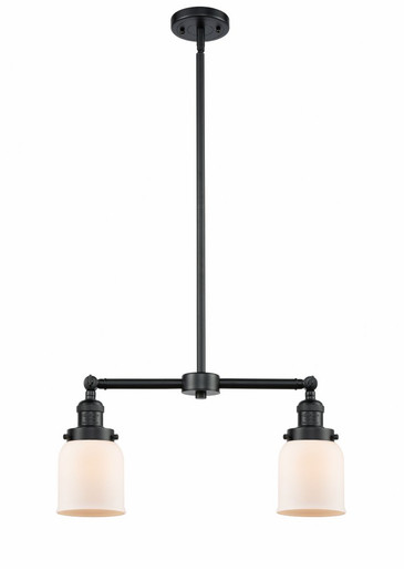 Bell 2 Light Stem Adjustable Island 10 Inch and 21 Inch Wide by Innovations - 209-OB-G51