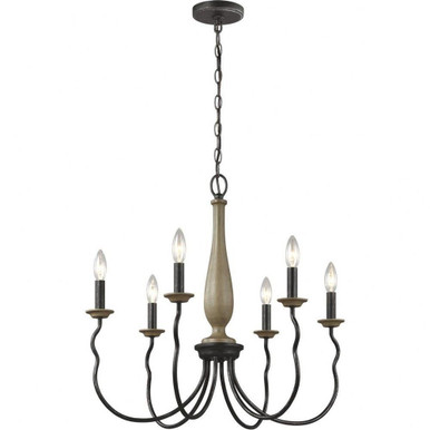 Samira 6 Light Medium Chandelier by Generation Lighting - 3115806-846