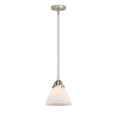 Cone 1 Light Stem Hung Mini Pendant 8.75 and 7.75 Inch Wide by Innovations - 288-1S-G4