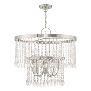 Elizabeth 5 Light Medium Chandelier by Livex - 51065-91