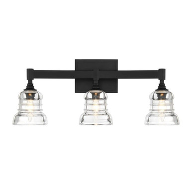 Gregory 3 Light Bath Vanity 9.75 Inch Tall X 23.75 Inch Wide by Crystorama - GRG-1043