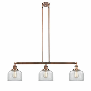 Bell 3 Light Stem Adjustable Island 13 Inch X 40.5 Inch Wide by Innovations - 213-AC-G72