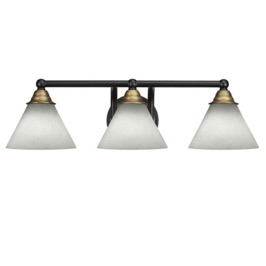 Paramount 3 Light Vanity Light 7 Inch Tall by Toltec - 3423-BN-302