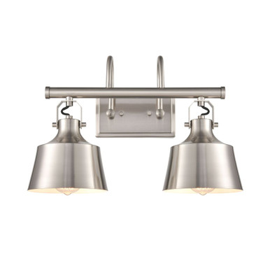 Provin 100W 2 LED Bath Vanity 12.75 Inch and 18.75 Inch Wide by Innovations - 370-2W-SN-M-LED