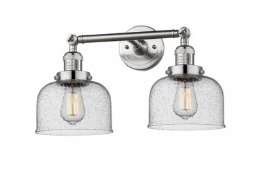 Bell 2 Light Adjustable Bath Vanity 12 Inch and 19 Inch Wide by Innovations - 208-SN-G74