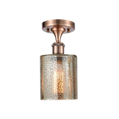 Cobbleskill 1 Light Semi Flush Mount 10.25 and 5 Inch Wide by Innovations - 516-1C-G11