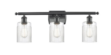 Hadley 3 Light Bath Vanity 10 Inch Tall and 24.5 Inch Wide by Innovations - 516-3W-BK-G342