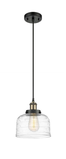 Bell 1 Light Cord hung Mini Pendant 10 Inch and 8 Inch Wide by Innovations - 916-1P-BAB-G713