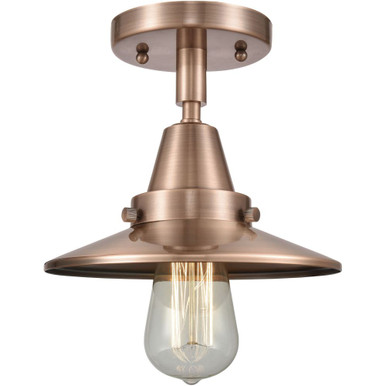 Railroad 100W 1 LED Semi Flush Mount 7 Inch and 8 Inch Wide by Innovations - 447-1C-AC-M3-LED