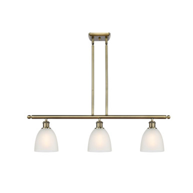 Castile 3 Light Stem hung Island 9.5 Inch and 36 Inch Wide by Innovations - 516-3I-G38