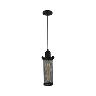 Quincy Hall 1 Light Cord Metal Mini Pendant 10.5X4.5 Inch by Innovations - 900-1P-CE216