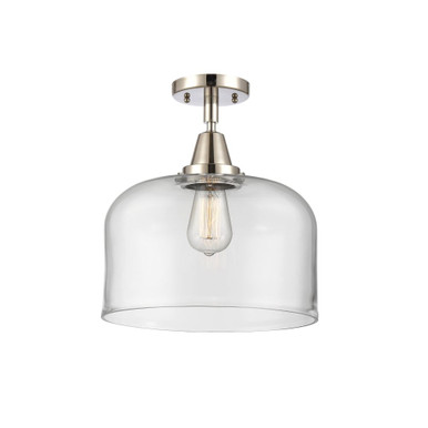 Bell 100W 1 LED Semi Flush Mount 12.5 Inch and 12 Inch Wide by Innovations - 447-1C-G7-L-LED