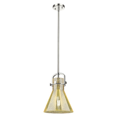 Newton Cone 1 Light Mini Pendant 13.13 Inch and 10 Inch Wide by Innovations - 410-1SM-PN-G411-10ME