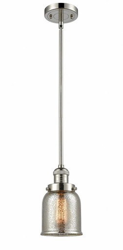 Bell 1 Light Stem Hung Mini Pendant 10 Inch and 5 Inch Wide by Innovations - 201S-PN-G58