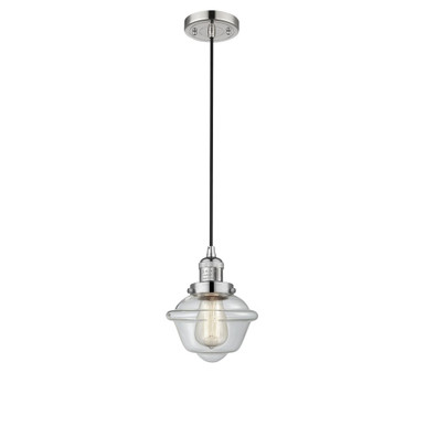 Oxford 100W 1 LED Cord Hung Mini Pendant 8.88X7.25 Inch Wide by Innovations - 201C-G53-LED