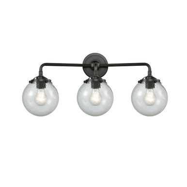 Beacon 3 Light Glass Bath Vanity 9 Inch Tall X 24 Inch Wide by Innovations - 284-3W-G20-6