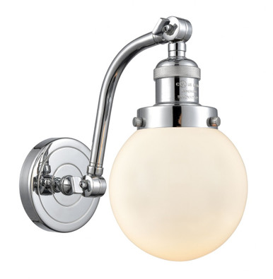Beacon 1 Light Adjustable Wall Sconce 11.5 Tall and 6 Wide by Innovations - 515-1W-PC-G201-6