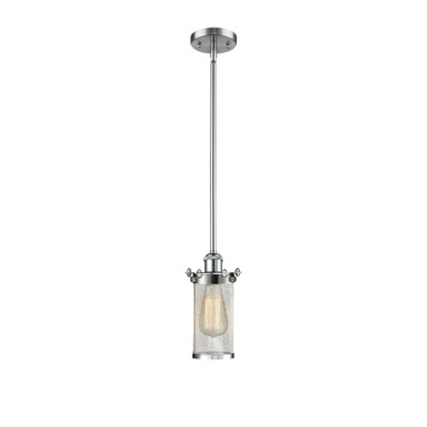 Bleecker 100W 1 LED Mini Pendant 10 Inch and 3.63 Inch Wide by Innovations - 516-1S-PC-CE219-LED