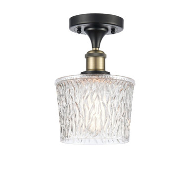 Niagara 100W 1 LED Semi Flush Mount 9.75 and 6.5 Inch Wide by Innovations - 516-1C-BAB-G402-LED